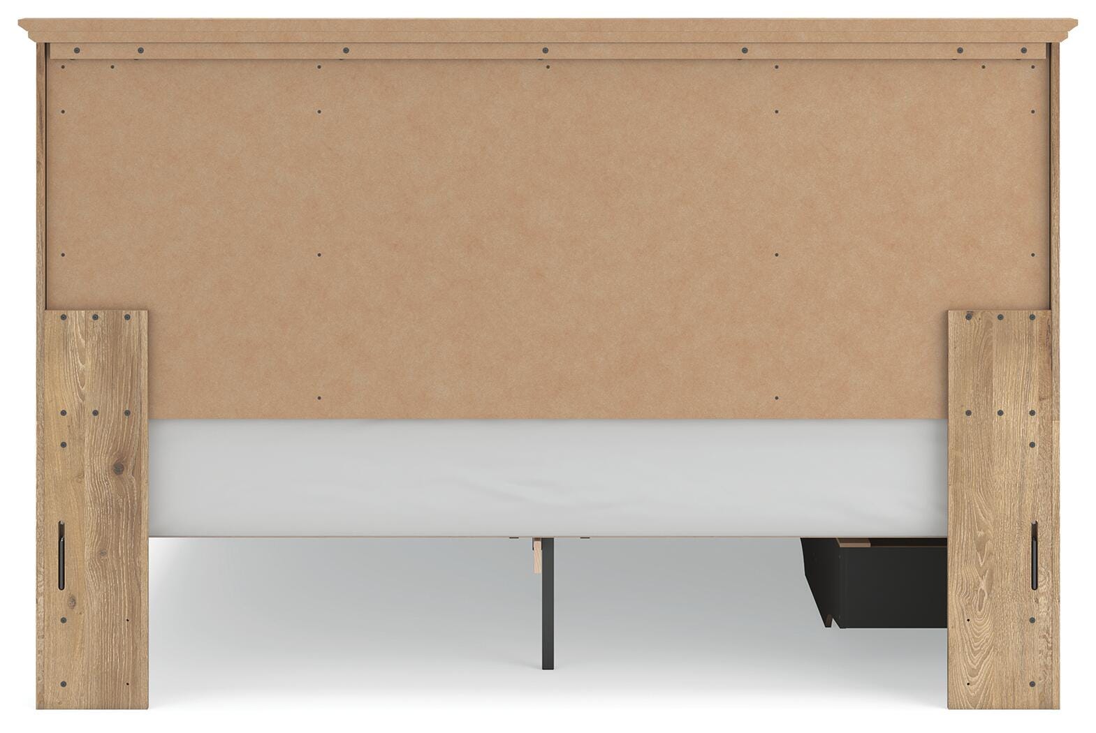 Makidern Tan King Panel Storage Bed view 8