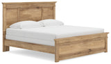 Makidern King Panel Bed angled side view
