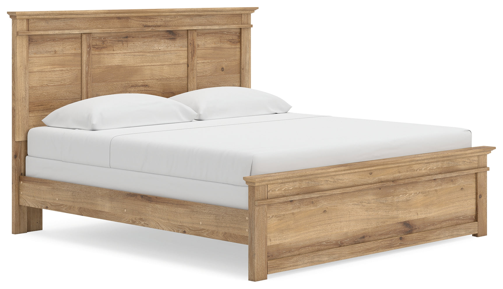 Makidern King Panel Bed angled side view