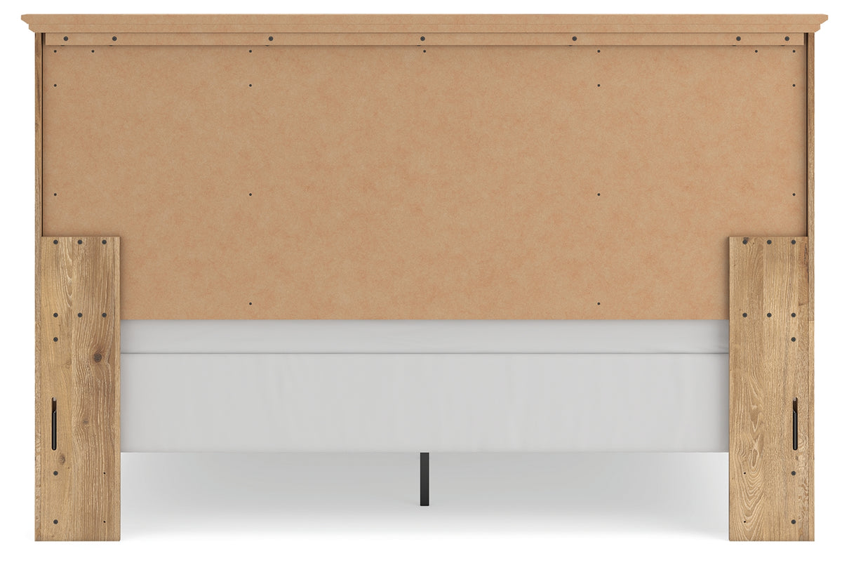 Makidern King Panel Bed back view