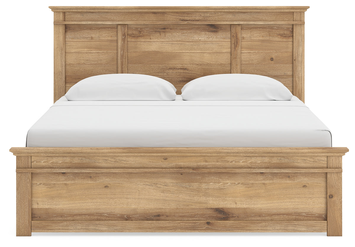 Makidern King Panel Bed headboard detail