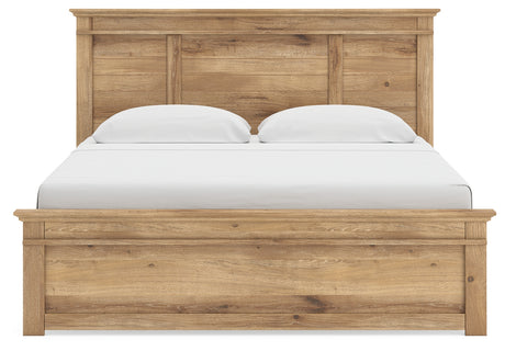 Makidern King Panel Bed headboard detail
