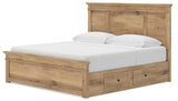Under-bed storage drawers open