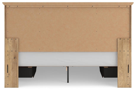 Side view showing bed depth