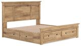 Footboard storage drawer detail
