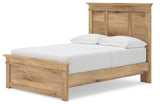 Makidern Full Panel Storage Bed perspective angle
