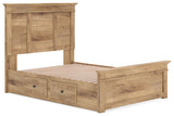 Makidern Full Panel Storage Bed packaging
