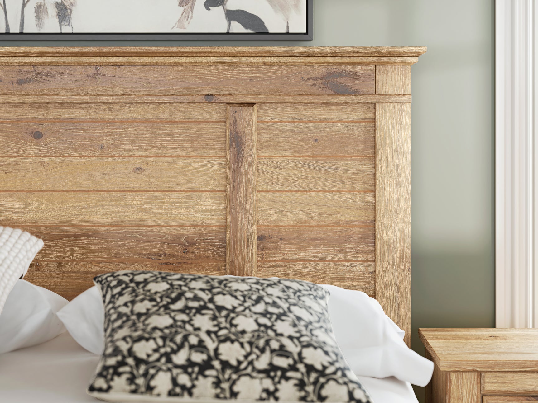 Makidern Tan Full Panel Storage Bed front view