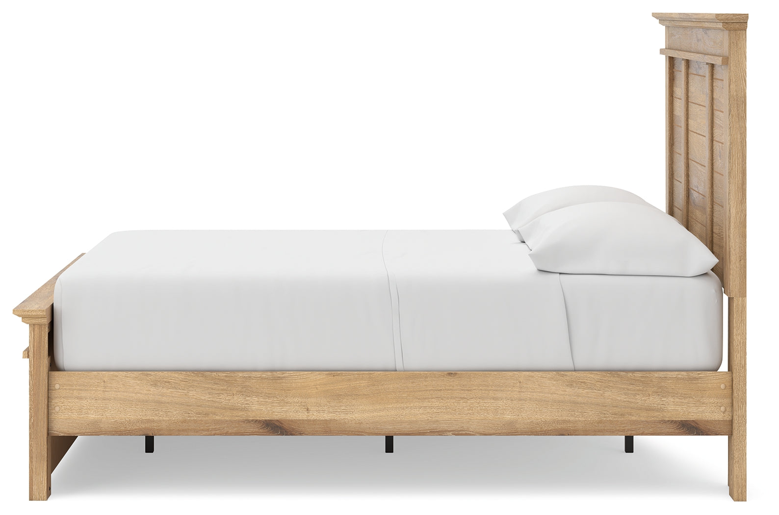 Makidern Full Panel Storage Bed drawers side view