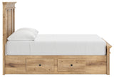 Makidern Full Panel Storage Bed decorative laminate detail