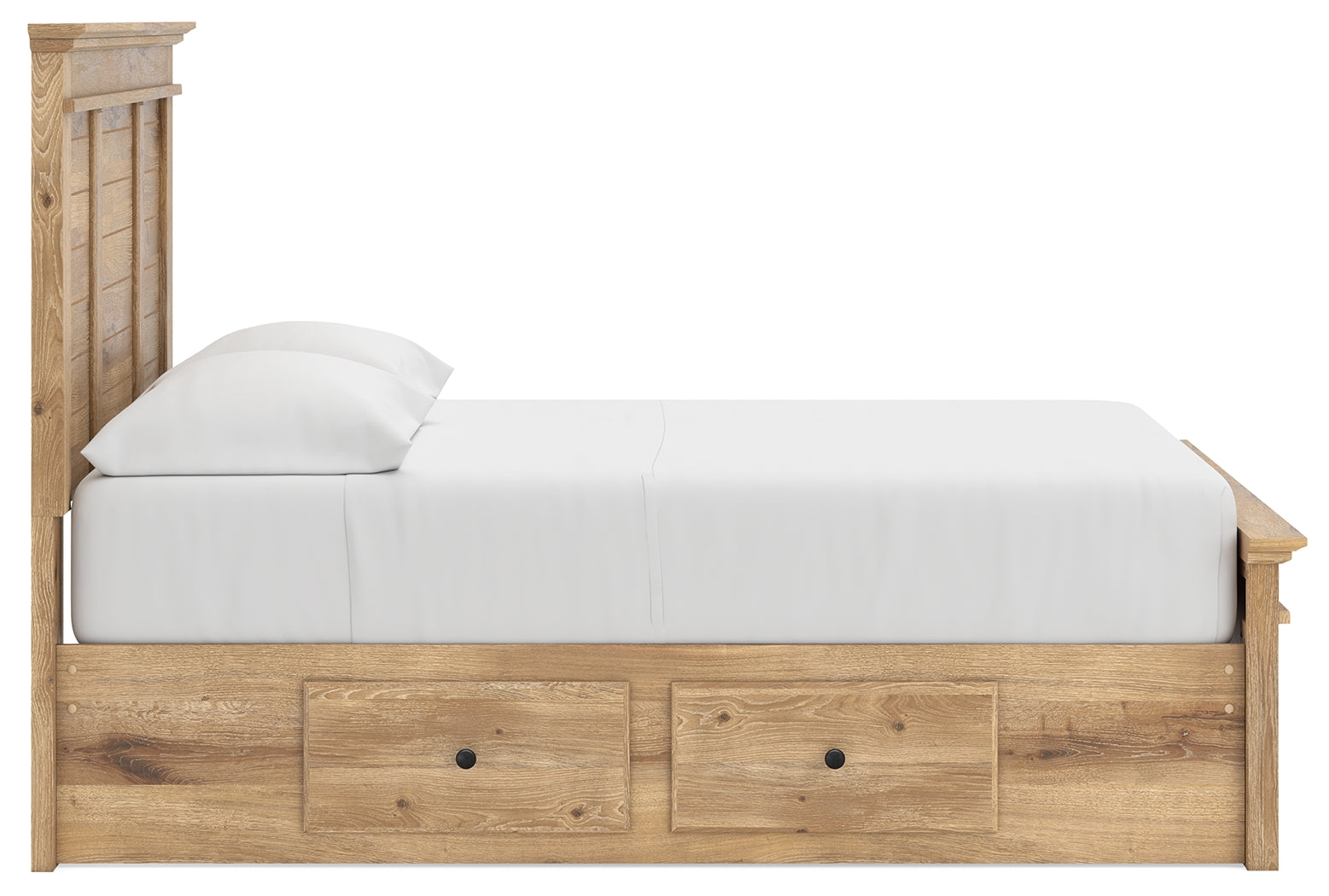 Makidern Full Panel Storage Bed decorative laminate detail