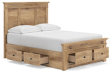 Makidern Full Panel Storage Bed six drawers closed