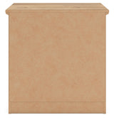 Makidern Tan Nightstand back view