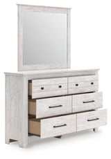 Makidern dresser drawer open showing storage