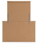 Makidern dresser and mirror back view