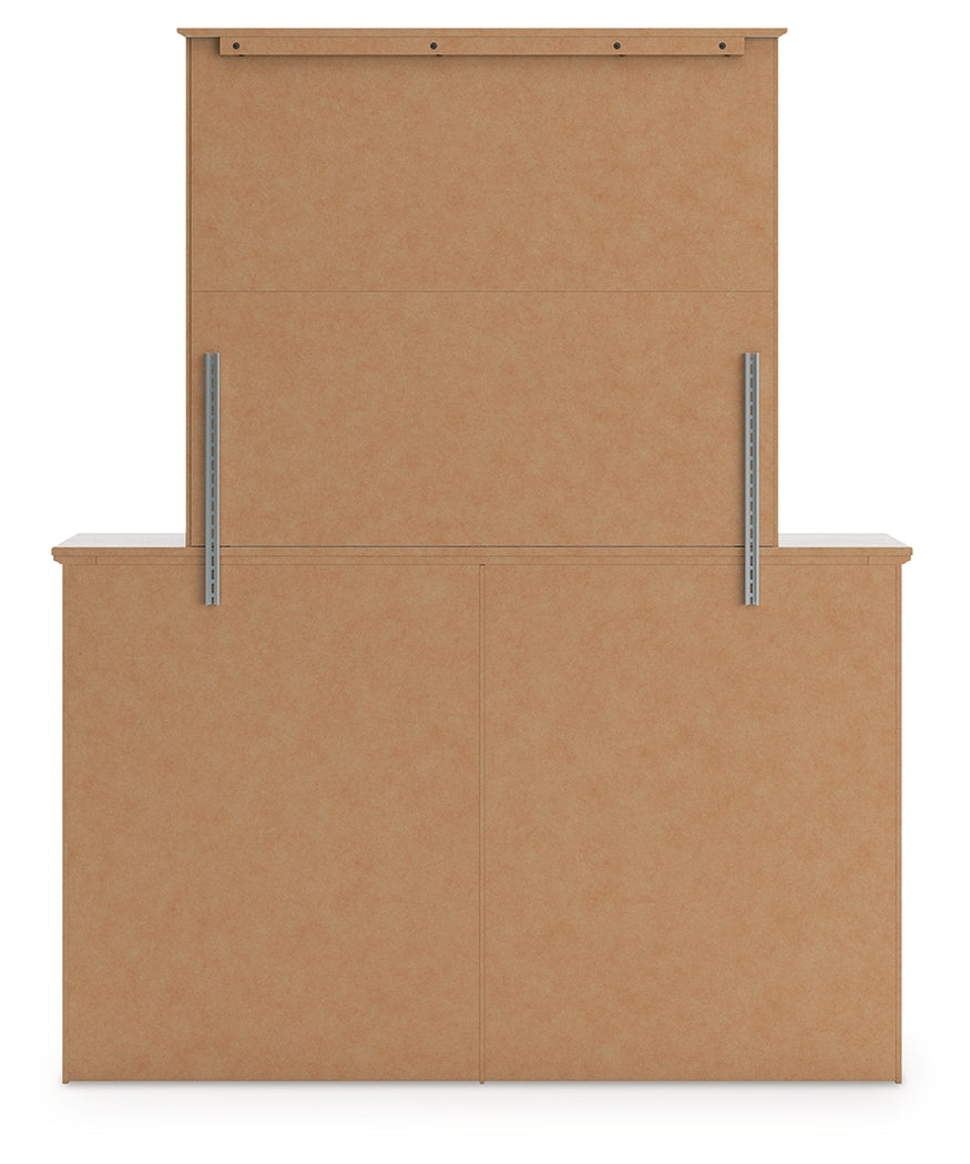 Makidern dresser and mirror back view
