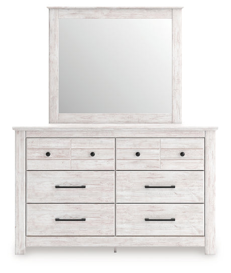 Makidern dresser and mirror head-on view