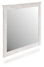 Makidern whitewash bedroom mirror angled view without bracket
