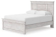 Makidern Whitewash Queen Panel Storage Bed from Decor Furniture