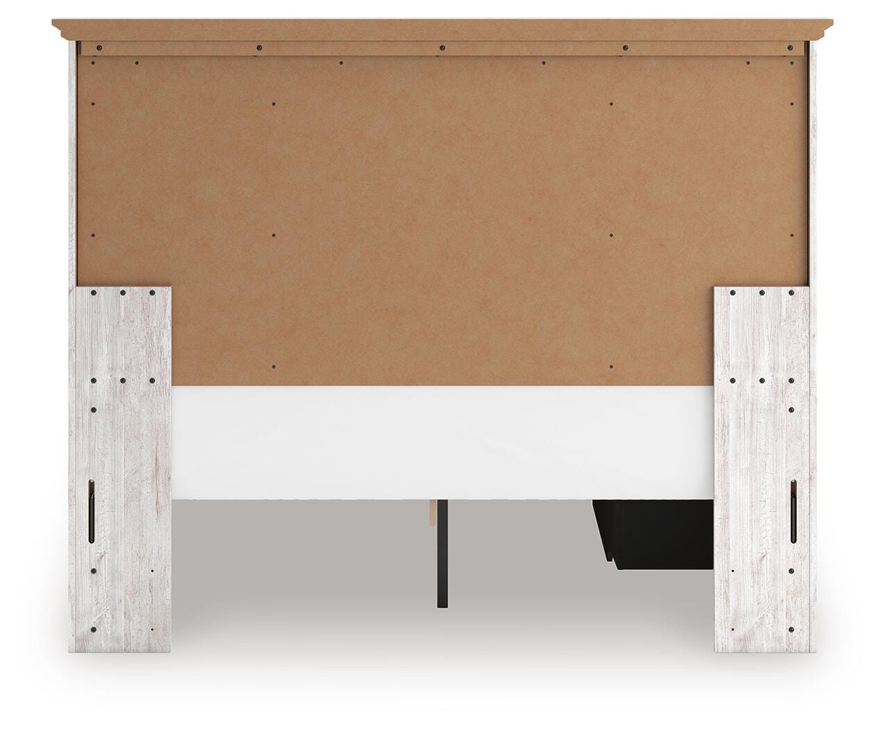 Makidern Whitewash Queen Panel Storage Bed view 6