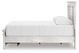 Makidern Whitewash Queen Panel Storage Bed view 2