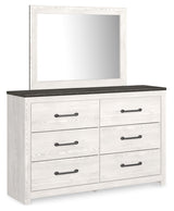 Gerridan White/Gray Panel Bedroom Set angled view