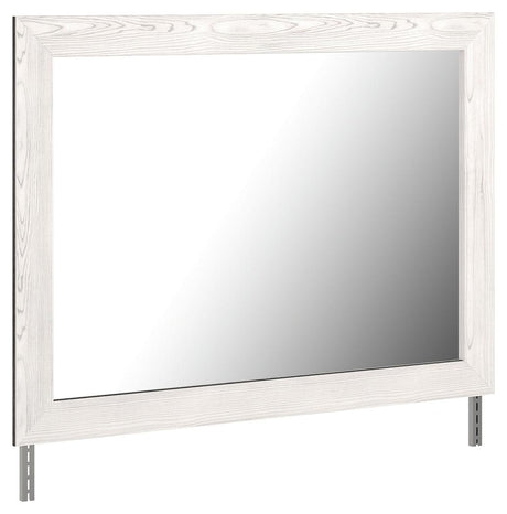 Angle view of Gerridan dresser highlighting color contrast