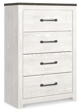 Gerridan White/Gray Panel Bedroom Set angled view