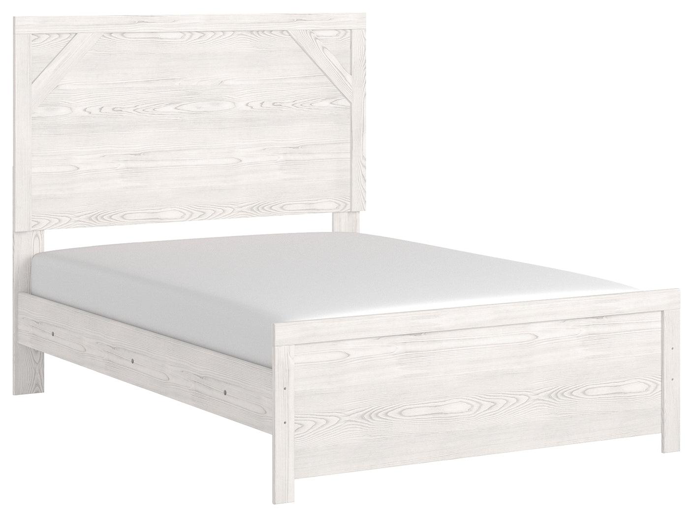 Gerridan Bed side view showing panel details