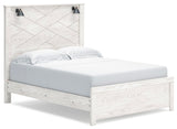 Gerridan White/Gray Panel Bedroom Set angled view