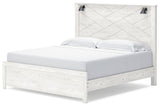 Gerridan White/Gray Panel Bedroom Set angled view