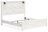 Gerridan White/Gray Panel Bedroom Set angled view