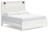Gerridan White/Gray Panel Bedroom Set angled view