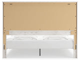 Gerridan White Gray King Panel Bed back view