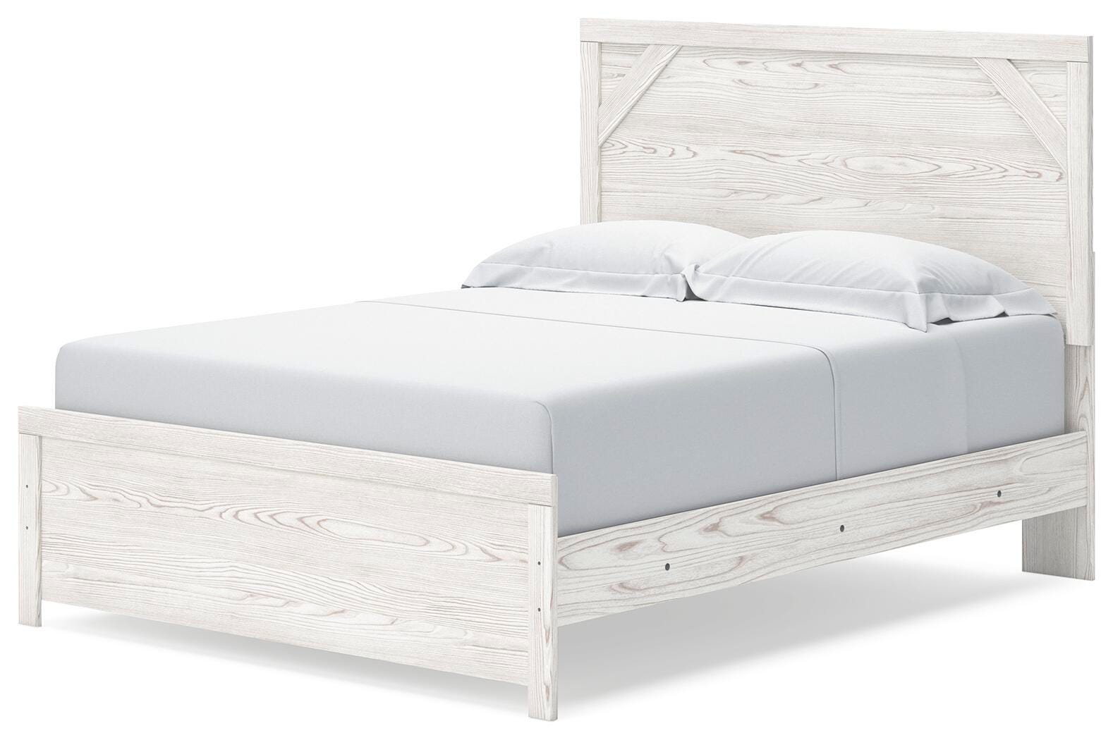 Gerridan White/Gray Panel Bedroom Set angled view