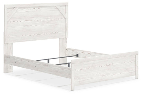 Gerridan White/Gray Panel Bedroom Set angled view