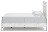 Gerridan White Gray Queen Panel Bed alternate side angle