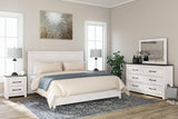 Close-up of Gerridan dresser drawer with faux linen lining