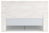 Gerridan White Gray King Panel Bed back view