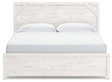 Gerridan White Gray King Panel Bed full front view