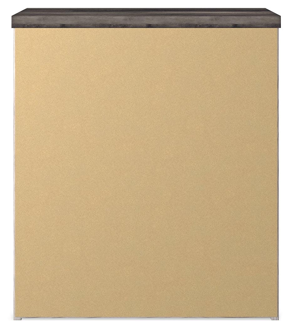 Alternate side angle of Gerridan nightstand
