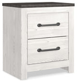 Gerridan White/Gray Panel Bedroom Set angled view