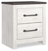 Gerridan White/Gray Panel Bedroom Set angled view