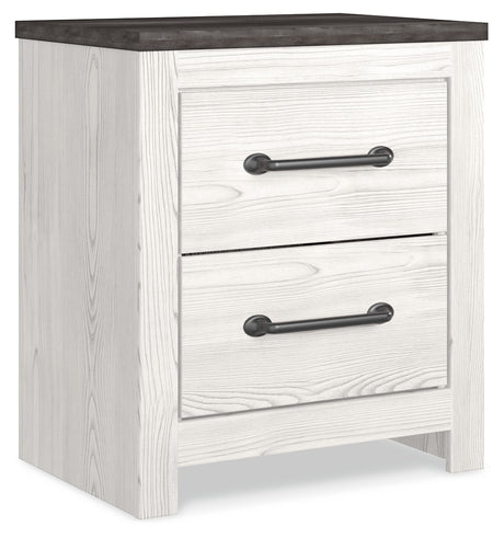 Gerridan White/Gray Panel Bedroom Set angled view