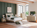 Cielden Queen Panel Bed with nightstand nearby