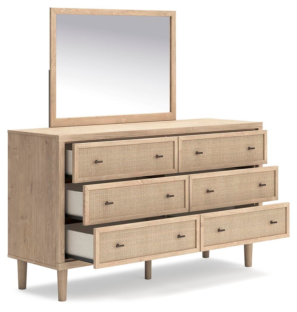 Cielden Two-tone Panel Bedroom Set angled view