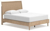 Cielden Queen Panel Bed angled side view