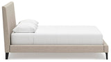 Cielden Soft Gray Upholstered Bedroom Set view 7