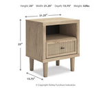 Cielden Soft Gray Upholstered Bedroom Set dimension view