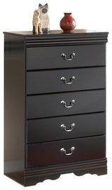 Close-up of drawer and hardware detail on Huey Vineyard chest